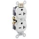 White Straight Blade Receptacle 250V Industrial Grade (AH5662W)