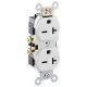 White Straight Blade Receptacle 250V Industrial Grade (AH5662W)