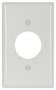 2131W Wall Plate, Standard Size Thermoset Single Receptacle
