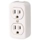78W Duplex Surface Mount Receptacle 15 Amp White 125V