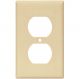 Duplex Receptacle Wall Plate Thermoset Ivory