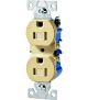 TR270V Tamper Resistant Duplex Receptacle Ivory 15 Amp 125 Volt