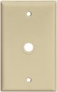 1 Gang 2 x 4 Telephone and Coax Plate Ivory 2128V