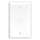 1 Gang Coax Or Telephone Wire Wallplate White 2128W