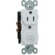 Toggle Switch with Outlet 15A -120V White (4924)