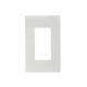 Decora Wall Plate Screwless White 1 Gang  (2151ST)
