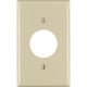 1 Gang Ivory Plug Wallplate (PJ720V)