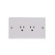 15 Amp Duplex White 2 Gang Power Socket 3 x 6