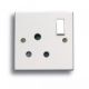 Square 15A 3 Pin Round Pin Switched Socket (LG9090)