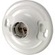 White Medium Base Plastic Keyless Lampholder (8829)