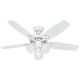 Hunter Builder Ceiling Fan with Light White 42in (52105)