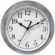 Wall Clock Round Silver 9in (6215537)