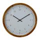 Wall Clock Wooden Round 17.5 in.