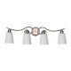 Home Delight Wall Lamp 4 light Fixture Satin Nickel / Silver (E028SN-4W)