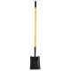 Long Handle Square Point Shovel Fiberglass 47in