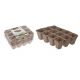 Peat Seedling Tray Pot Set 12 cell 6 pk (C22954630)