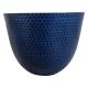 Southern Patio Planter Plastic Blue Steel 12 in.