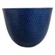 Southern Patio Planter Plastic Blue Steel 12 in.
