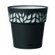 Deroma Leaf Planter Black 7.5in