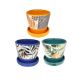 Life Art Flower Pot with Saucer Assorted Colours 5.5in (N21-04696)