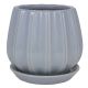 Trendspot Contour Planter Blue Cermaic 6 in. (7008874)