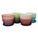 Life Art Pot and Saucer Terracotta Assorted Colours 5in (767-80941A)