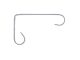 Panacea White Steel Basic Wall Hook 6in D x 6in H x 9/16in W