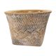 Classic Home and Garden Basket Weave Planter 6in. Cement Multicolored