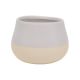Classic Home and Garden Ceramic Planter 6in. Silver and Sand