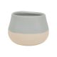 Classic Home and Garden Ceramic Planter 6in. Seaglass and Sand