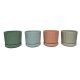 Terracota Planter Assorted Colours 12 x 12 x 10 cm (767-02330)
