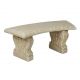 Concrete Bench Curved 40 in. (01-010313DS)