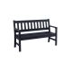 Living Accents Faux Gray Wood Frame Slat Bench (8081435)