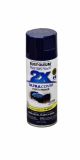Rust-Oleum 2x Ultra Cover Navy Blue Gloss Paint+Primer Spray Paint 12oz