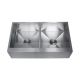 Farm House Sink Twin Segments Stainless Steel 33.75 x 17.75 x 9.5 in.  (3621CLR)