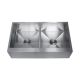 Farm House Sink Twin Segments Stainless Steel 33.75 x 17.75 x 9.5 in.  (3621CLR)
