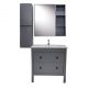 Vanity And Side Cabinet And Mirror Wood (K-005)