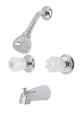 OakBrook Two Handle Tub and Shower Faucet in Chrome (48372)