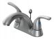 OakBrook Coastal Series Brushed Nickel Two Handle Lavatory Faucet with Pop-Up
