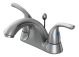 OakBrook Coastal Series Brushed Nickel Two Handle Lavatory Faucet with Pop-Up