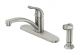 OakBrook Brushed Nickel Kitchen Faucet With Matching Side Spray
