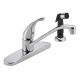 Peerless Single Handle Kitchen Faucet with Spray in Chrome