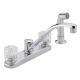 Peerless Two Handle Kitchen Faucet with side spray in Chrome (P299501LF)