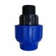 Adaptor Male Poly Blue 3/4in