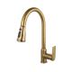 Unique Cromatica Kitchen Faucet Mixer Pull out Yellow Gold (GRI-902)