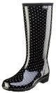 Sloggers 14in Womens Boot Black/White Polka Dot Size 6 (5518PDB)