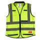 Milwaukee Performance Safety Vest High Visibility Yellow L/XL 15 pockets