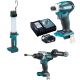 Makita Drill Driver Kit With Light (DHP486 + DTD172 + DML806)