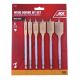 Ace Wood Boring Spade Bit Set 3/8in to 1in (6pc)