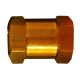 Tru-Flate 1/4in Hex Coupling in Brass (21515)